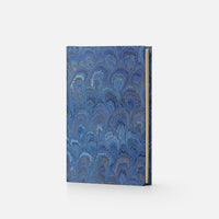 Notebook with hard cover and lined pages - Peacock design