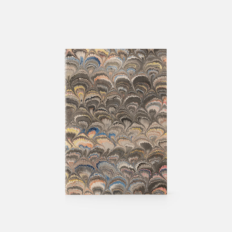 Quaderno pagine bianche<br>Copertina morbida - Collezione cottonpaper “Pavoni”