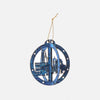 Double Christmas bauble Florence - Marble