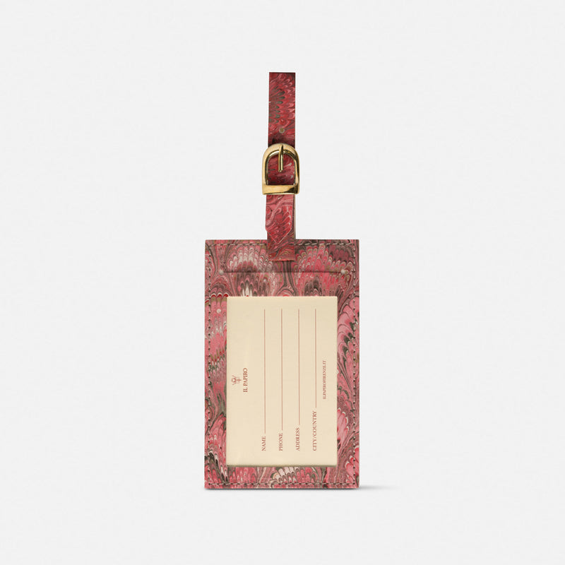 Cottonpaper suitcase tag - Peacocks