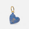 Cottonpaper heart key ring - Peacocks