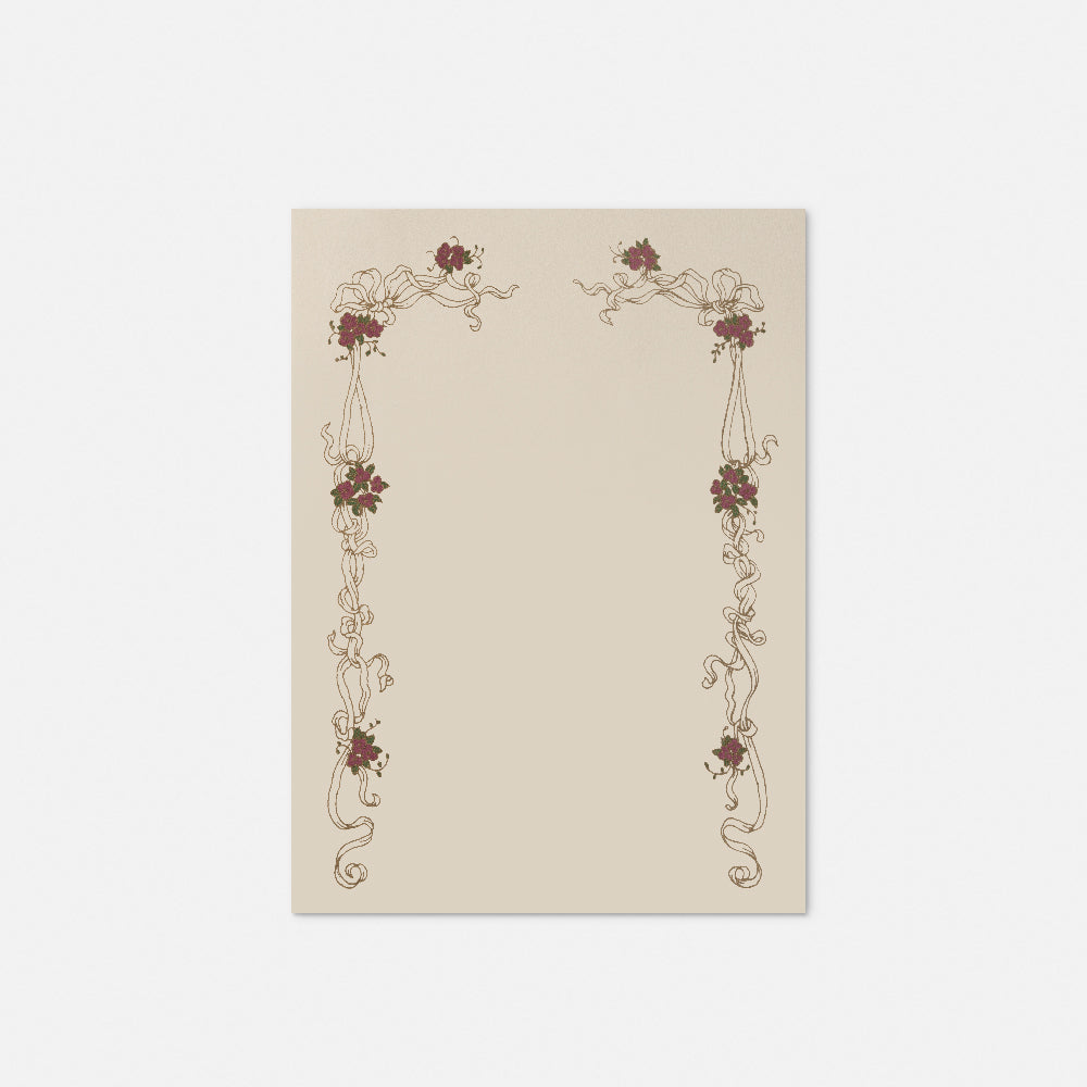 Stationery paper - Red frame