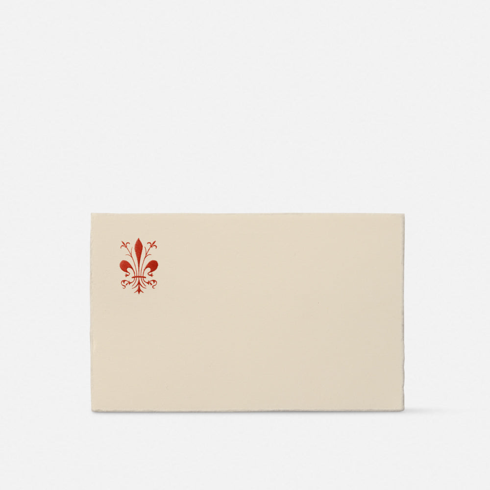 Single card/Embossed invitation - Giglio Florence